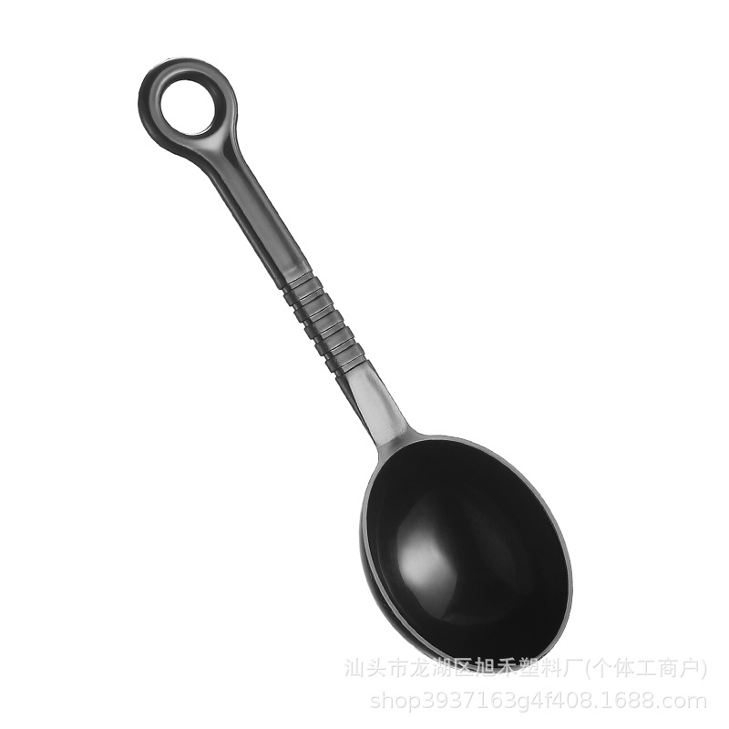 Factory Self-produced and Sold Fruit Powder Spoon Plastic Coffee Bean Spoon Measuring Powder Spoon 10g Seasoning Spoon Individually Packaged Long Spoon