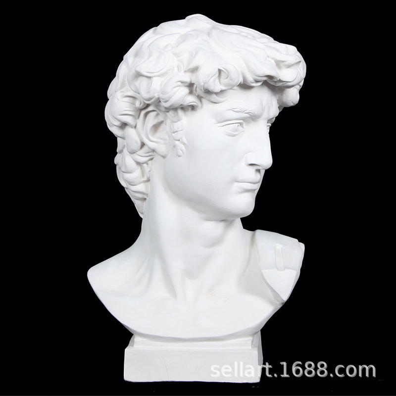 David plaster sketch plaster head plaster art teaching aids plaster sculpture portrait plaster decoration