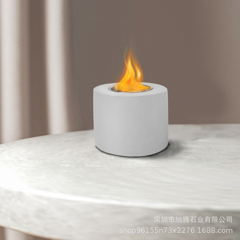 Cross-Border Simple Indoor and Outdoor Cement Stove, Carbon-Free Heat-Resistant Alcohol Stove, Desktop Portable Barbecue Stove, Cement Stove