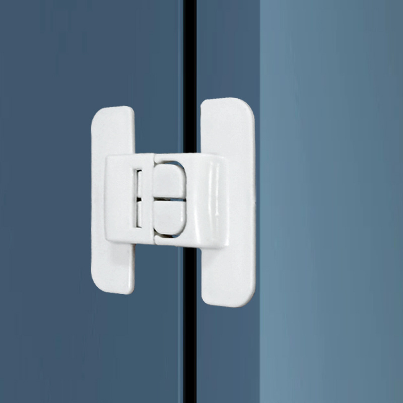 Refrigerator Door Closer Cabinet Drawer Safety Lock Push-pull Door Lock Punch-free Refrigerator Door Lock Baby Anti-opening Buckle