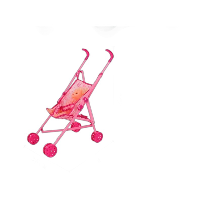 Children's Day Gift Mixed Toy Stroller for Girls with Doll Playset Toy Car