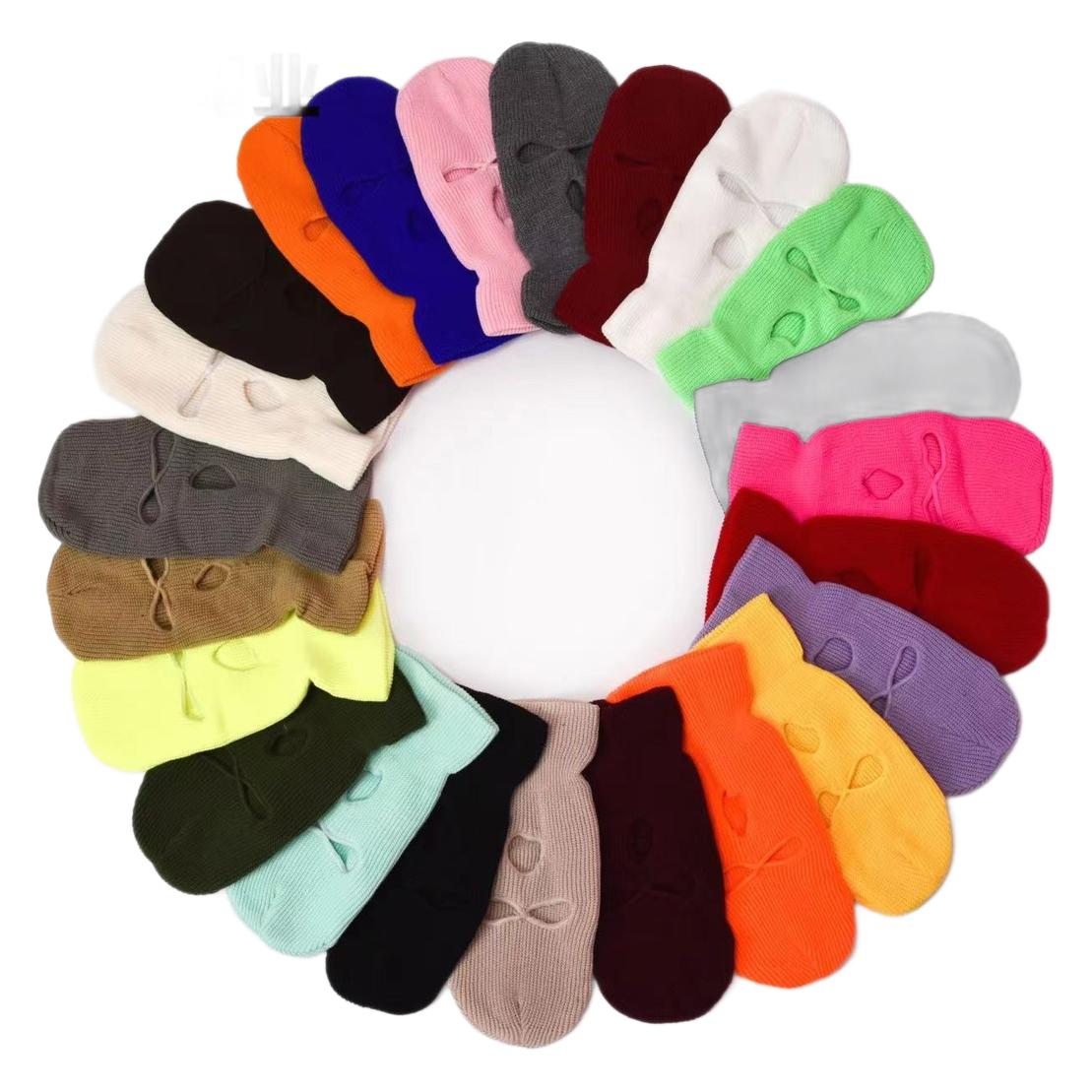 Hat Making Logo Embroidered Drawing Hat Warm Ear Protection Knitted Hat Cold Hat Gloves Two-Piece Set