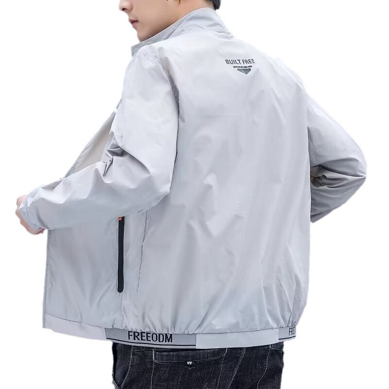 Ice Silk Sun Protection Clothing Men's Summer Anti-Uv Lightweight Breathable Hooded Fishing Jacket Outdoor Large Size Sun Protection Clothing