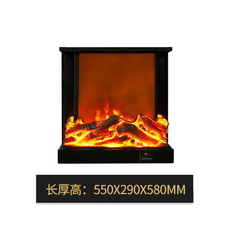 Large wholesale electronic fireplace arc shaped decorative fireplace core simulation fire embedded electronic fireplace heater