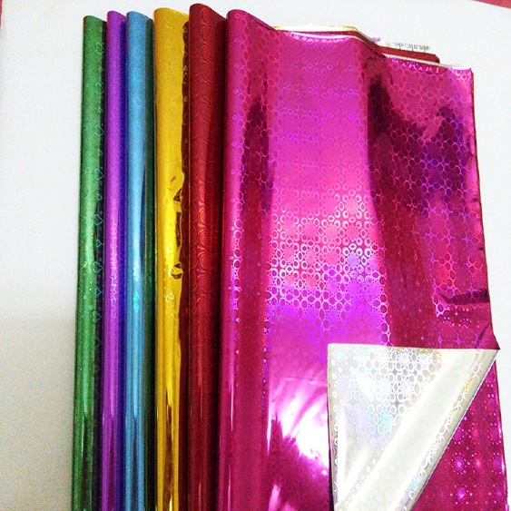 Golden wrapping paper 70*100cm laser paper glossy paper gift box plastic paper flash paper batch send flower