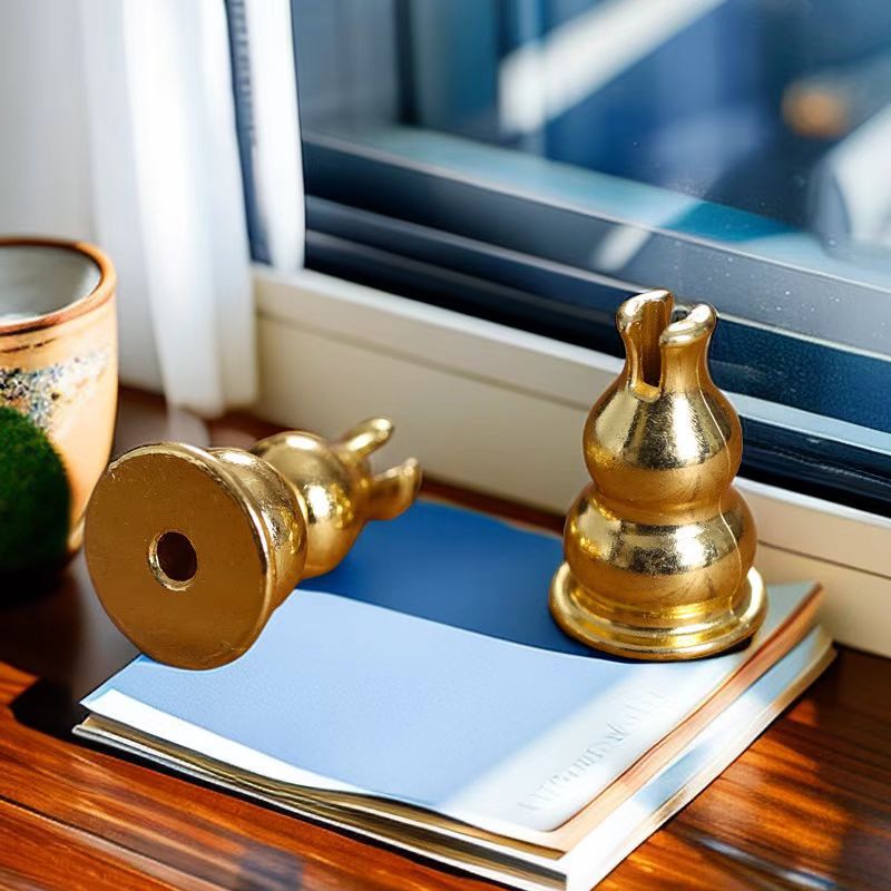 Держатель для благовоний из меди в форме тыквы, подставка для благовоний, держатель для сандалового дерева, домашний аксессуар для благовоний