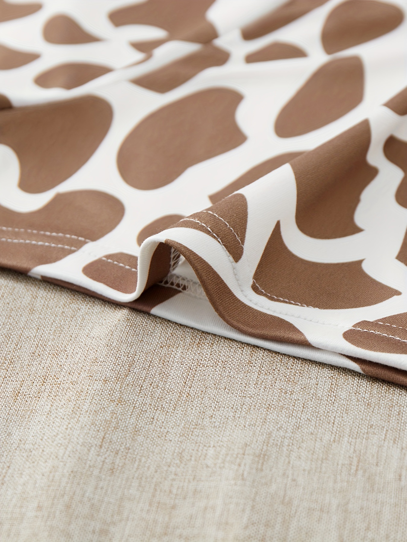 [Giraffe Print Pajama] 3Pcs Women's Giraffe Print Pajama