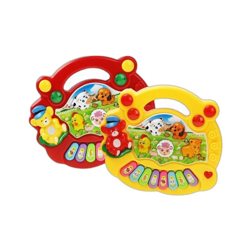 Cross-border foreign trade children's music animal electronic organ multifunctional early education piano musical instrument educational English toys wholesale