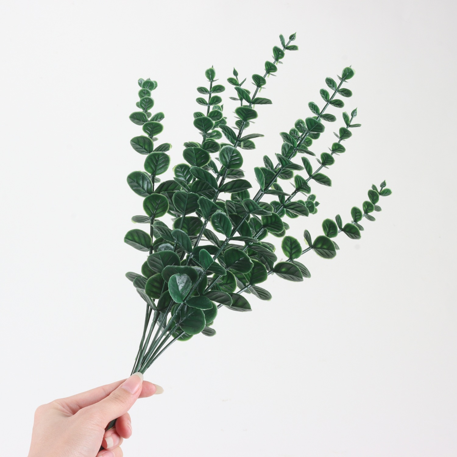 Amazon Cross-Border Simulation Single Eucalyptus Leaf Eucalyptus Leaf Floral Eucalyptus Leaf Wedding Home Decoration