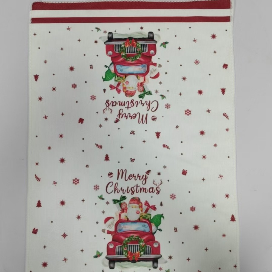 Digital Print Cross Border Amazon Microfiber Tea Towel Christmas Easter Independence Day Kitchen Towel