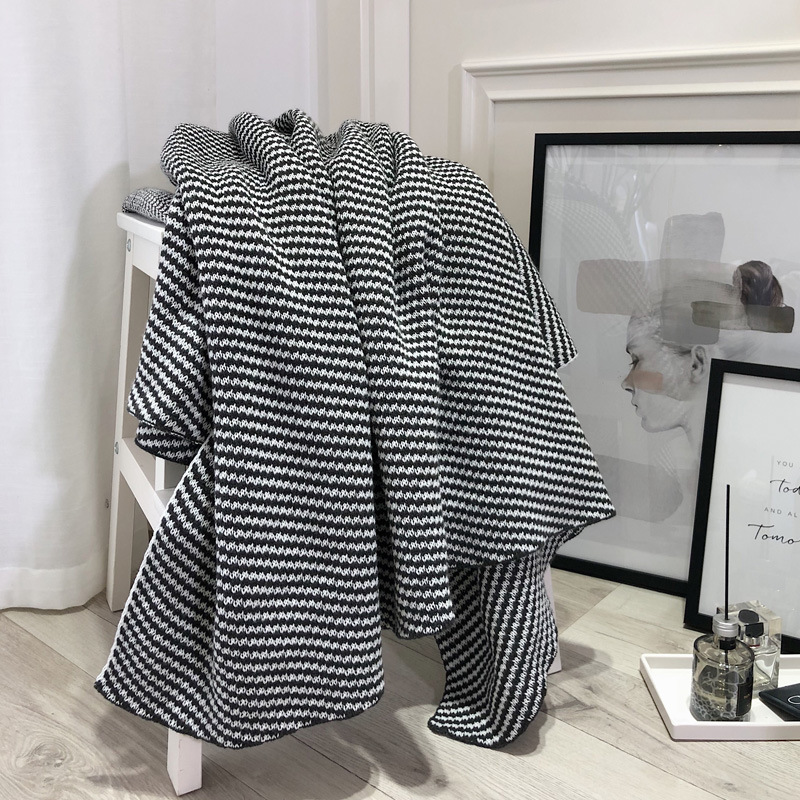 Скандинавское стильное одеяло для дивана, для офиса, одеяло для кондиционера