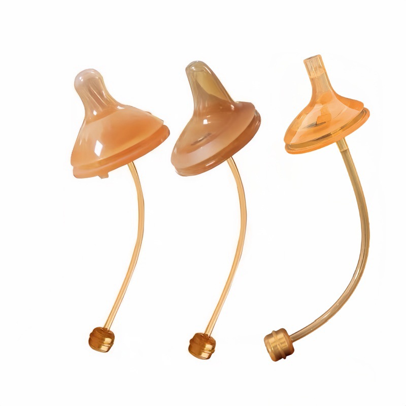 Pacifier Duckbill Learning Drinking Lip Gravity Ball Straw Baby Universal Wide Mouth Bottle Accessories Nano Silver Duckbill Learning Drinking Lip