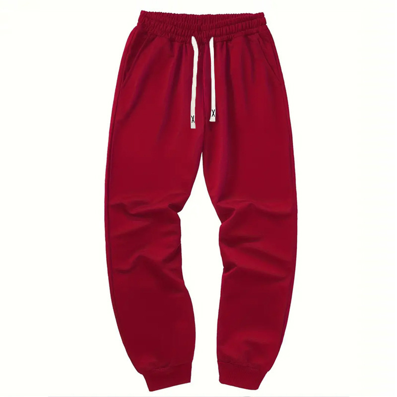 Cross-border High Street New Men's Solid Color Sweatpants Teenagers Men's Sports Leg Pants