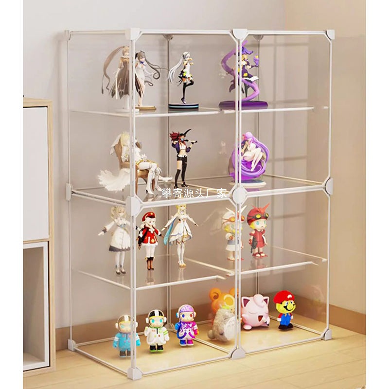 Handmade Display Cabinet Lego Display Stand Imitation Acrylic Transparent Model Toy Product Storage Storage Display Cabinet