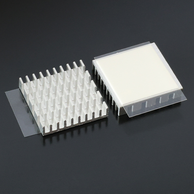 Ultra-thin aluminum small heat sink 20*20*4-way motherboard chip IC component thermal conductive adhesive fixed heat dissipation paste