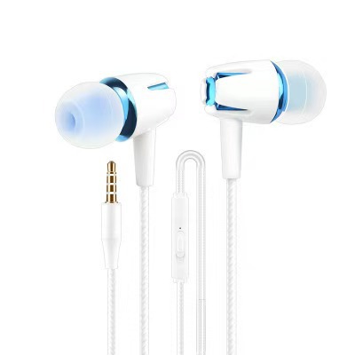 3.5 round hole wired headset type-c semi-in-ear HD call mobile phone with mark headset factory wholesale