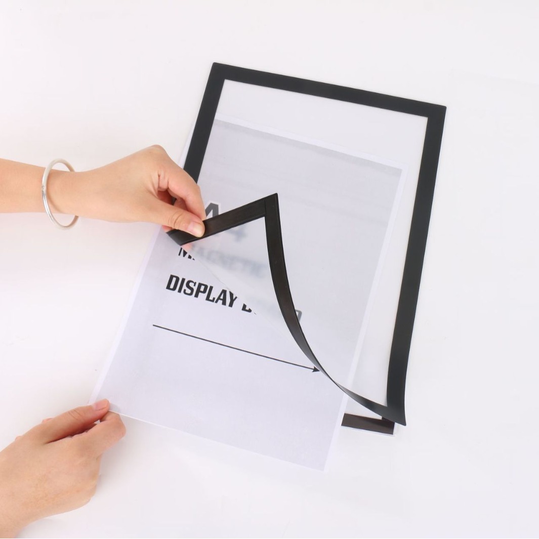 Magnetic magnetic display stickers children's mounting certificate photo frame magnetic suction picture frame punch-free business license display stickers