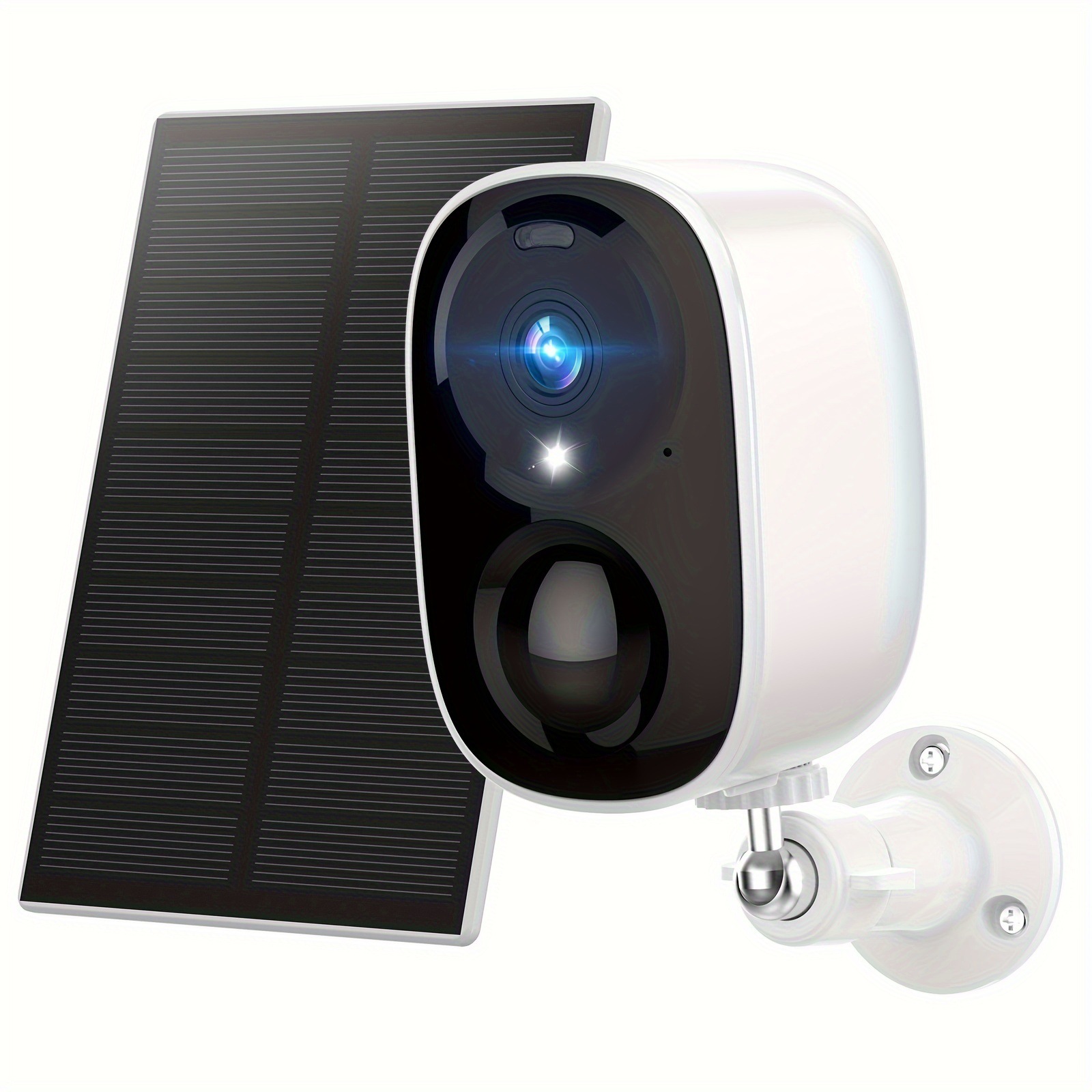 Solar Powered Outdoor Wires Security Camera 2K 3Mp Video