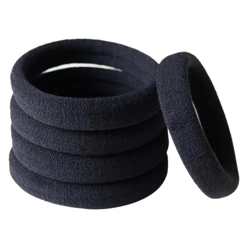 Black high elastic hair rope towel hair ring Amazon 4CM seamless hair rope Korean leather band hair accessories women wholesale