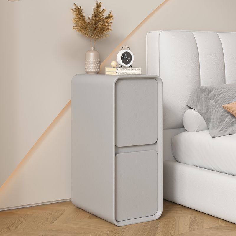 Light Luxury Solid Wood Bedside Table Cream Style Simple Modern Small Household Bedroom Bedside Cabinet 20cm Gap Super Narrow Cabinet
