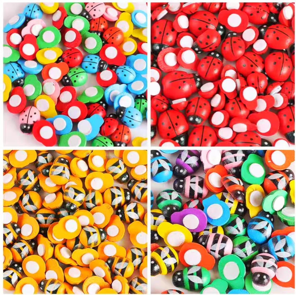 Разнообразные спецификации, смешанные цвета, мох, микро-ландшафт, имитация деревянного жука, божья коровка