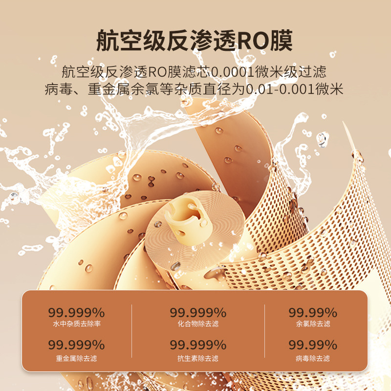 Water Purifier Hydrogen-Rich Water Machine Electrolysis Household Installation-Free Reverse Osmosis Heating Integrated