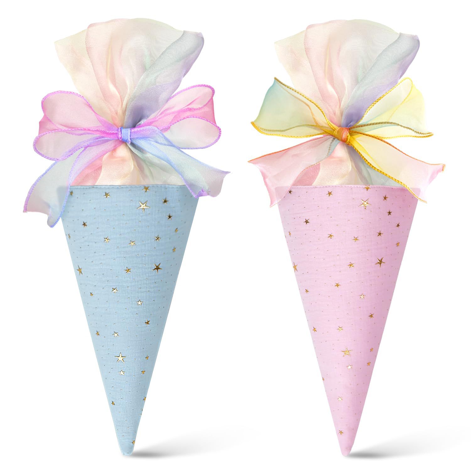 German Boys Girls Gift Bags School School Cone Filled Small Sugar Bag Student Cone 2-Piece Set Wholesale