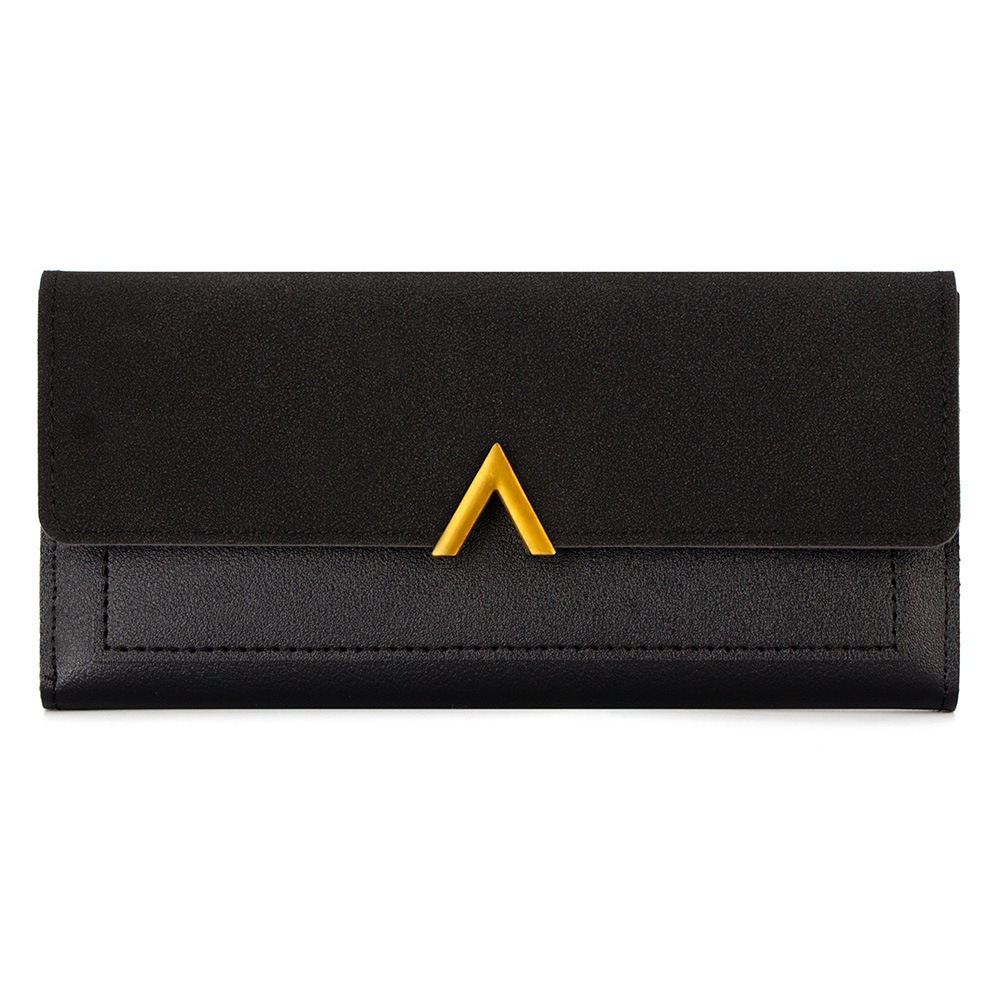 Korean Style Women's Wallet Long Style Wholesale New Export Clutch Bag Pure Color Simple Zipper Student Multi-Card Slot