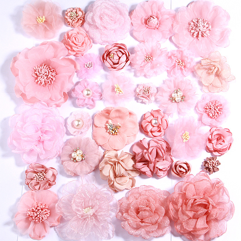 Серия снежных бутонов шампанское ручной работы жареный цветок камелии головной цветок корсаж запястья аксессуары для волос украшения одежды