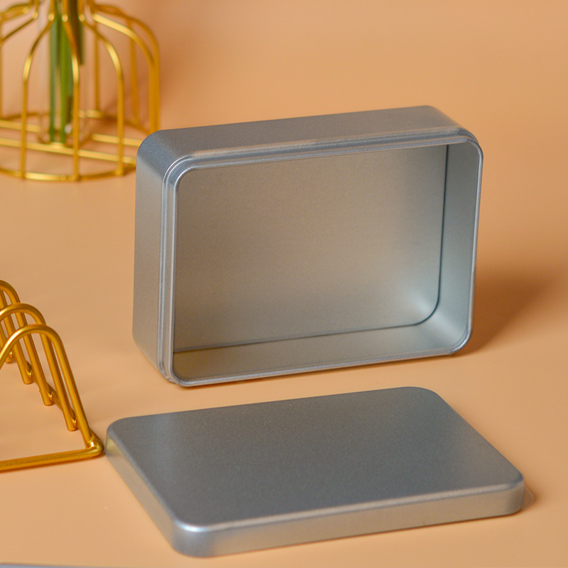 Spot tinplate metal box 140 rectangular iron box tea packaging box storage iron box can add logo