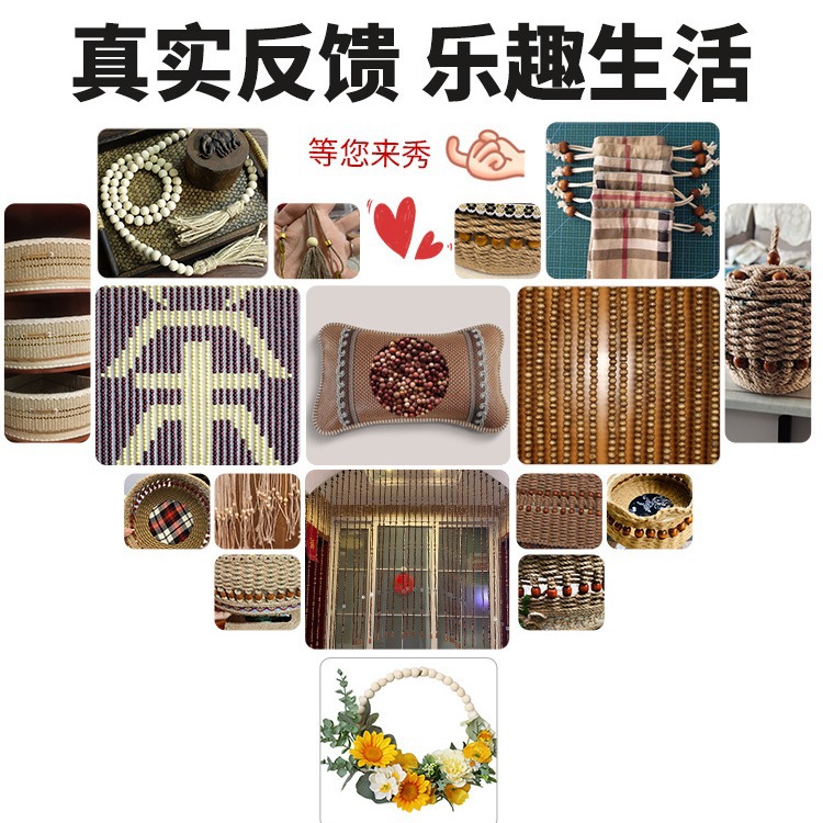 maple wood beads loose batch diy handmade wood beads with bead pocket beaded round beads accessories large hole wood beads loose beads