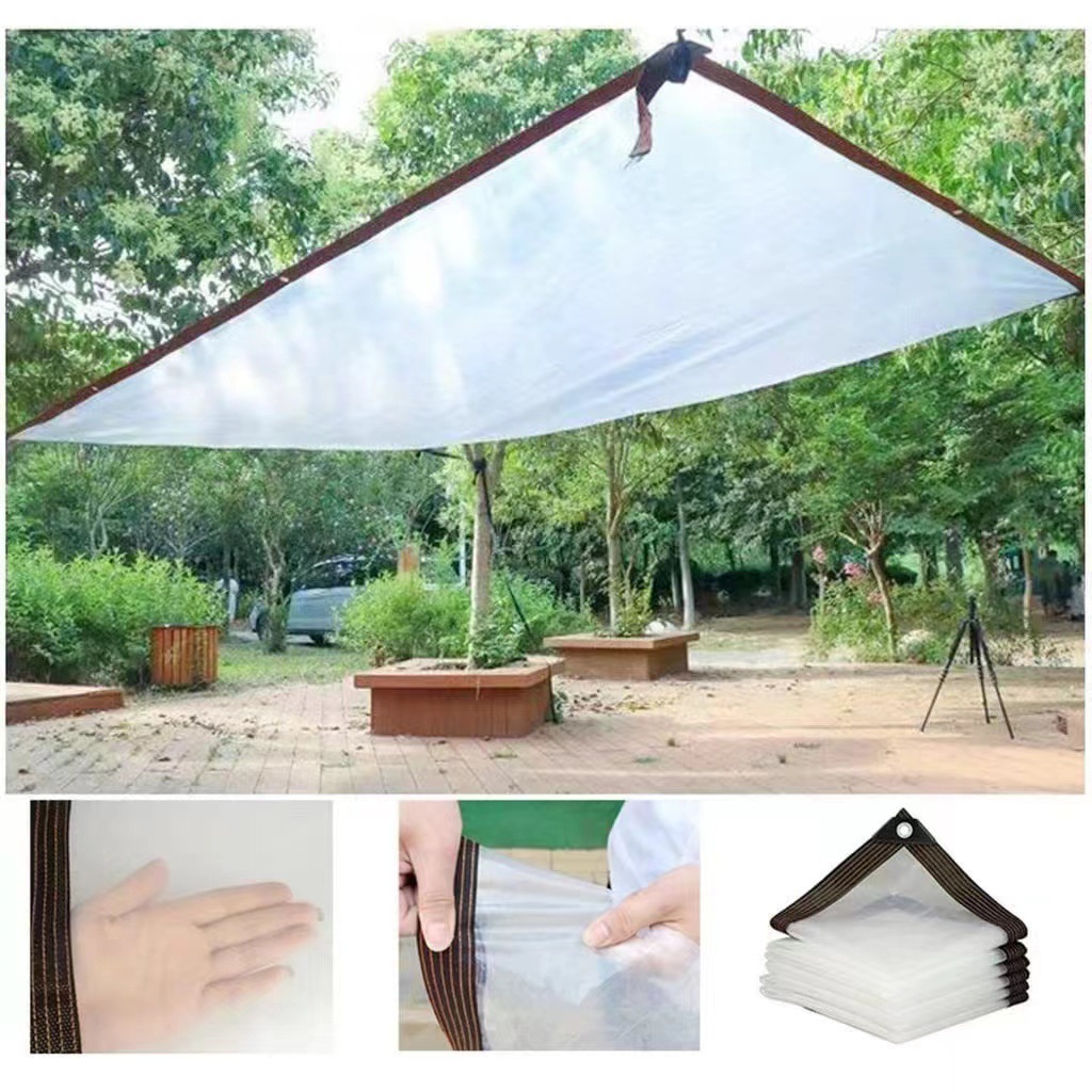 Transparent Multifunctional Rainproof Cloth PE Waterproof Tarpaulin Balcony Rain Shade Outdoor Windshield Plastic Cloth Cold Cross-border