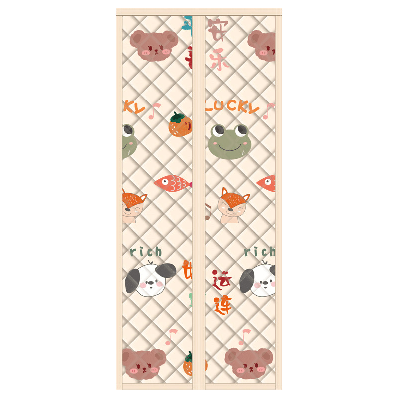 Winter Cotton Door Curtain Thickened Household Air Conditioner Warm Insulation Windproof Windproof Partition Curtain Sound Insulation Cold Self-priming Curtain