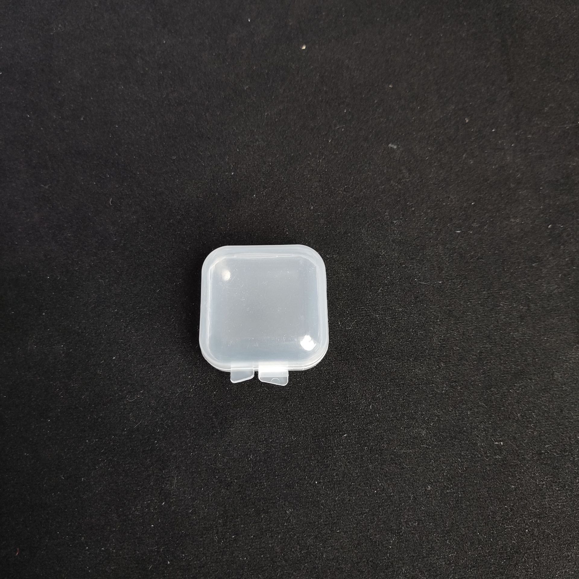 3.5 Highly Transparent Small Square Box Portable Earplug Box Pp Storage Box Fishhook Box Mini Small Box with Lid Small Plastic Box