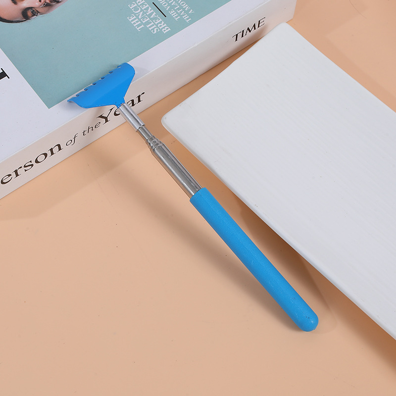 Seven-Tooth Nail Rake Stainless Steel Telescopic Tickle Does Not Ask for Help Old Manle Stainless Steel Tickle