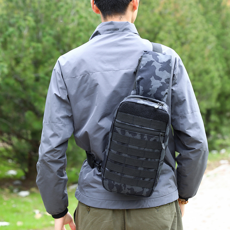 Outdoor Mountaineering and Cycling Chest Bag Export Tactical Waterproof Portable Camouflage Crossbody Bag Multi-Purpose Shoulder Bag Men's Cross-Border