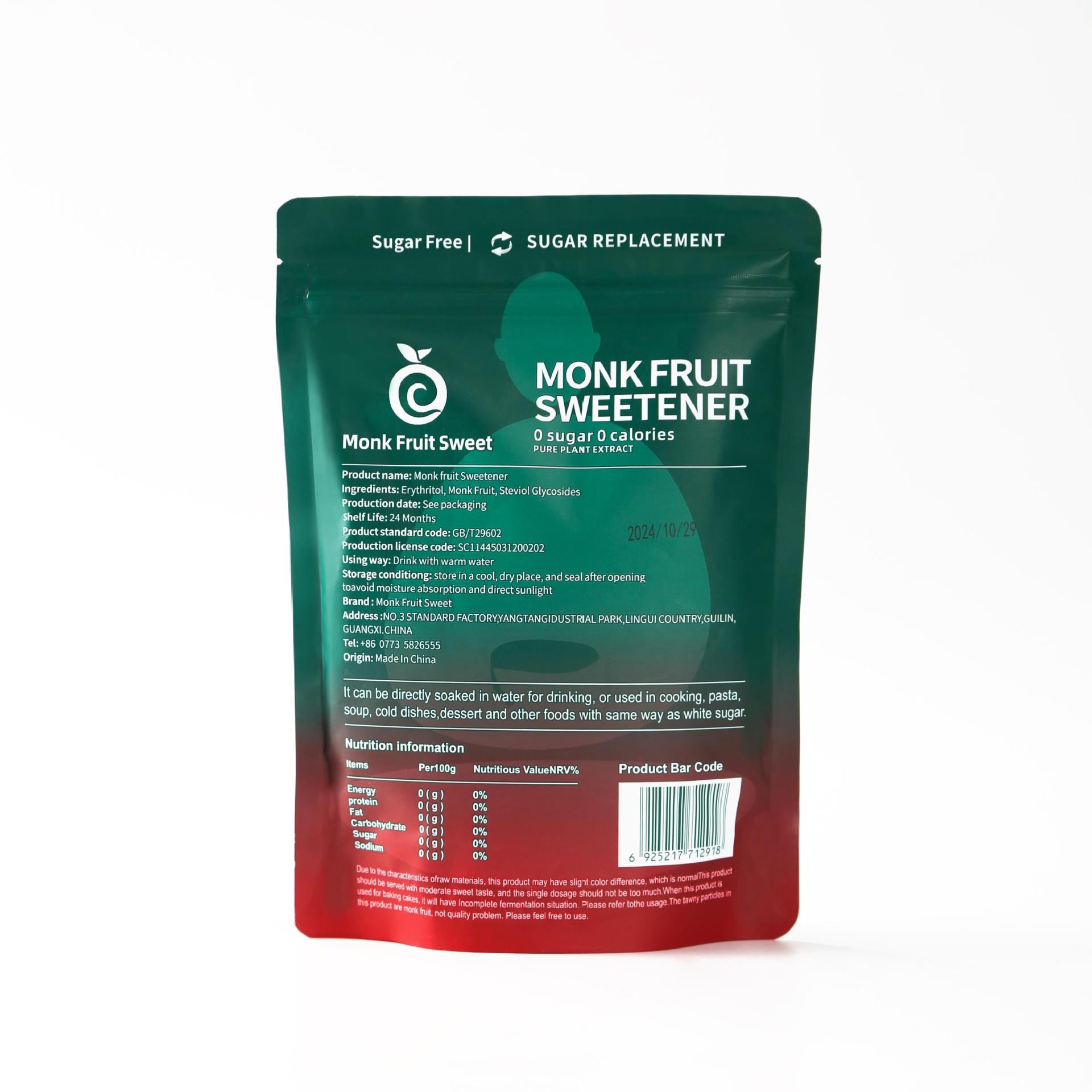 Upgraded Version of Luo Han Guo Zero-Calorie Sugar Substitute Sweetener Instead of White Sugar Fda Registration Cross-Border Exclusive for Wholesale in Stock