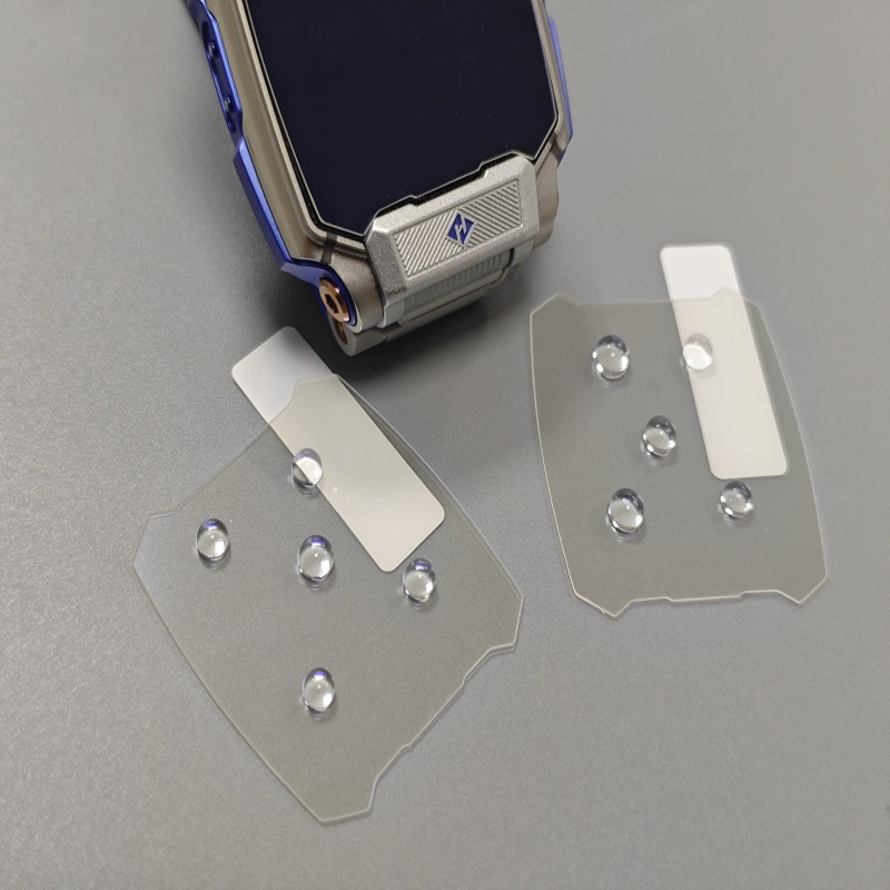 Suitable for Little Genius Z11 Watch Tempered Film Glass Film Watch Protective Film Purple Light Blue Light Dustproof and Scratch-Proof