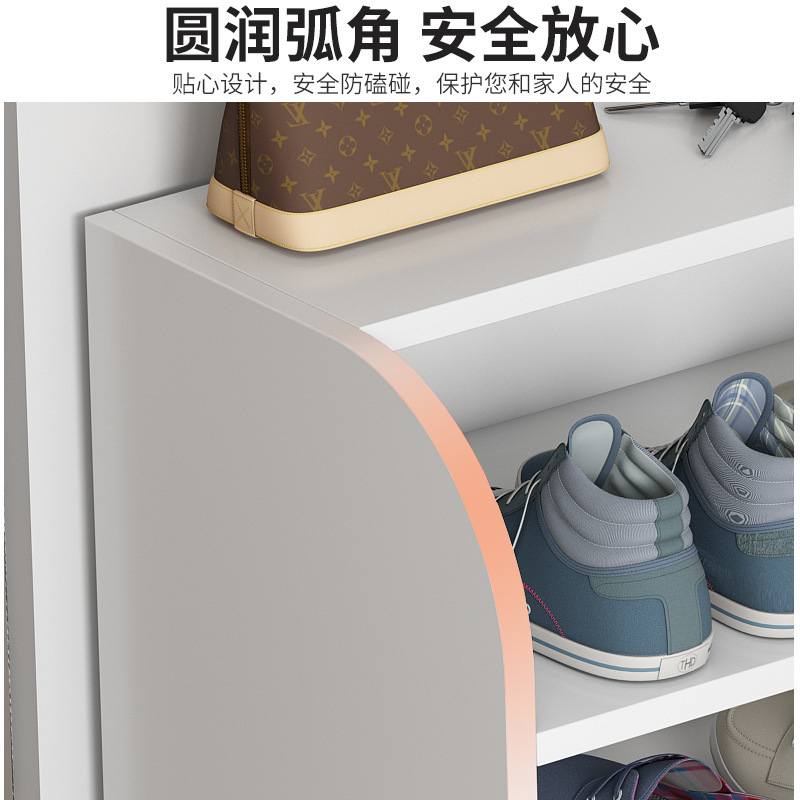 Simple Doorway Shoe Rack for Home Use, Multi-Layer Storage Solution, Space-Saving Corner Shoe Rack, Small Dustproof Shoe Shelf