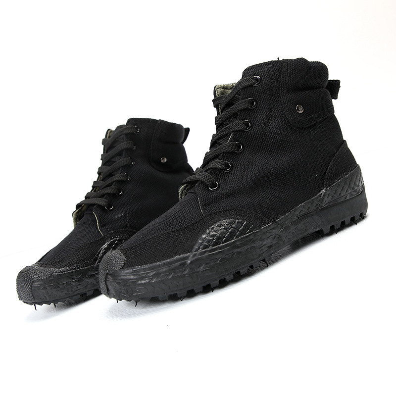 3537 Genuine High-top Liberation Shoes for Men, Outdoor Hiking Shoes, Breathable Training Rubber Shoes, Construction Site Wear-resistant Labor Protection Shoes