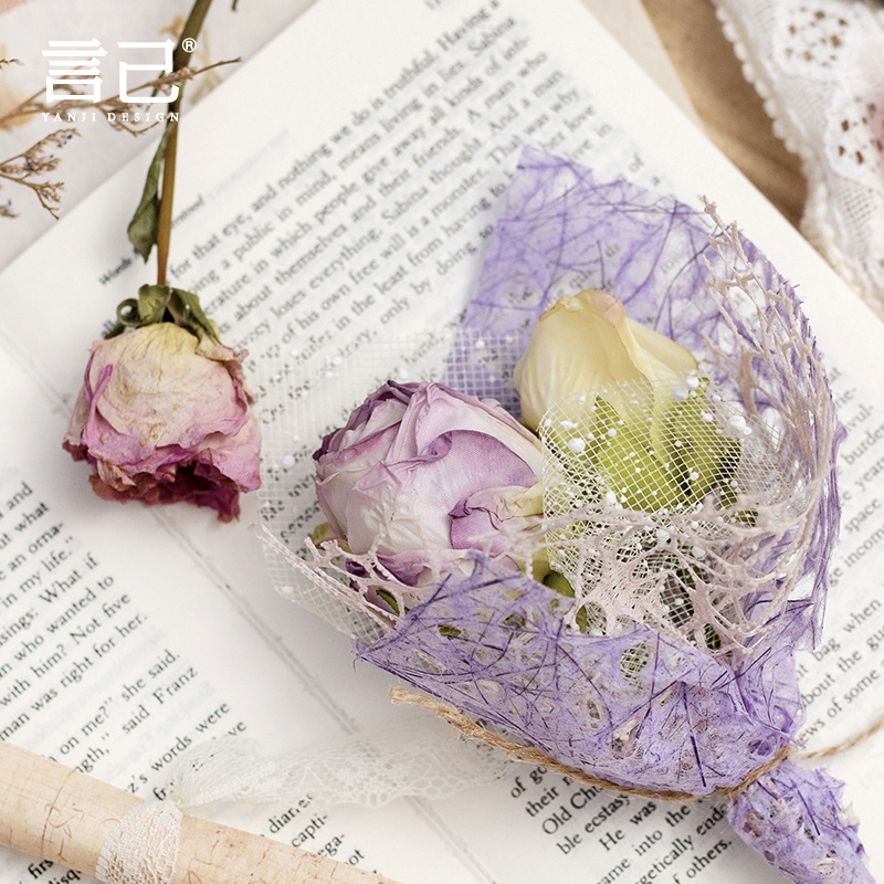 Yan Ji and colorful interwoven series of multi-material material paper 20 into manual DIY8