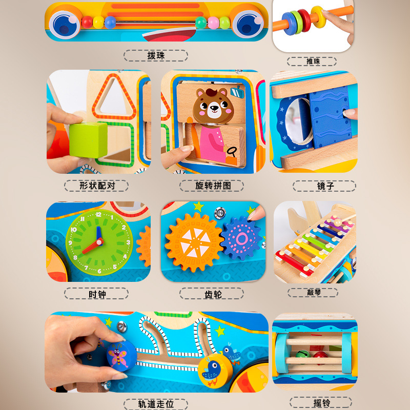 Cross-border Children's Multifunctional Walkers Baby Trolley Anti-baby Rollover Walkers Educational Early Education Toys