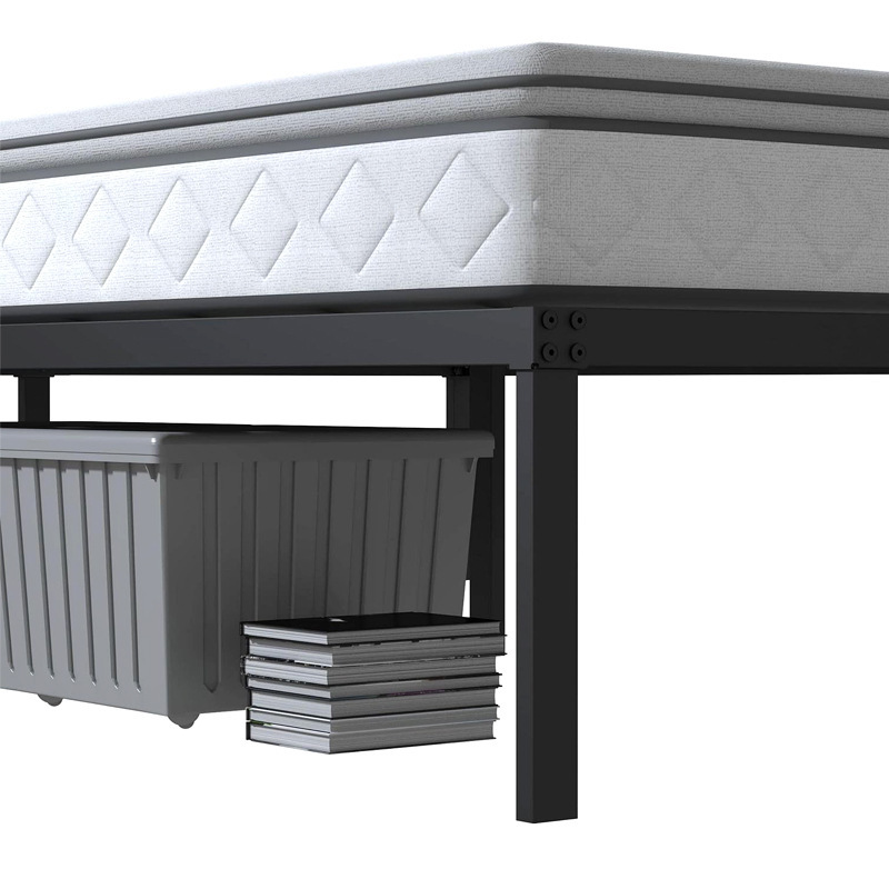 Cross-Border Special Supply for Bedroom Double Bed Removable Platform Bed Frame Simple Hotel Large Platform Iron Bed Frame