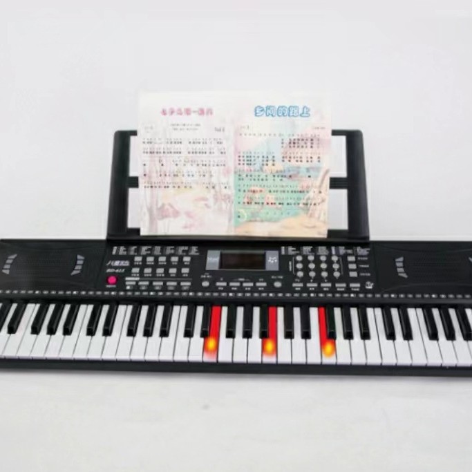 New 613 Wholesale 61-Key Children's Entry-Level Electronic Keyboard Music Toy Interest Cultivation Multifunctional