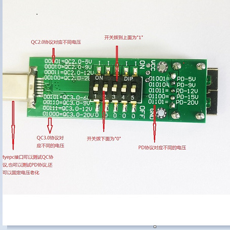 Pd3.1 Male Deception and Compatible with Qc2.0 Qc3.0 Protocol Control Usb-C Voltage Detector Deception
