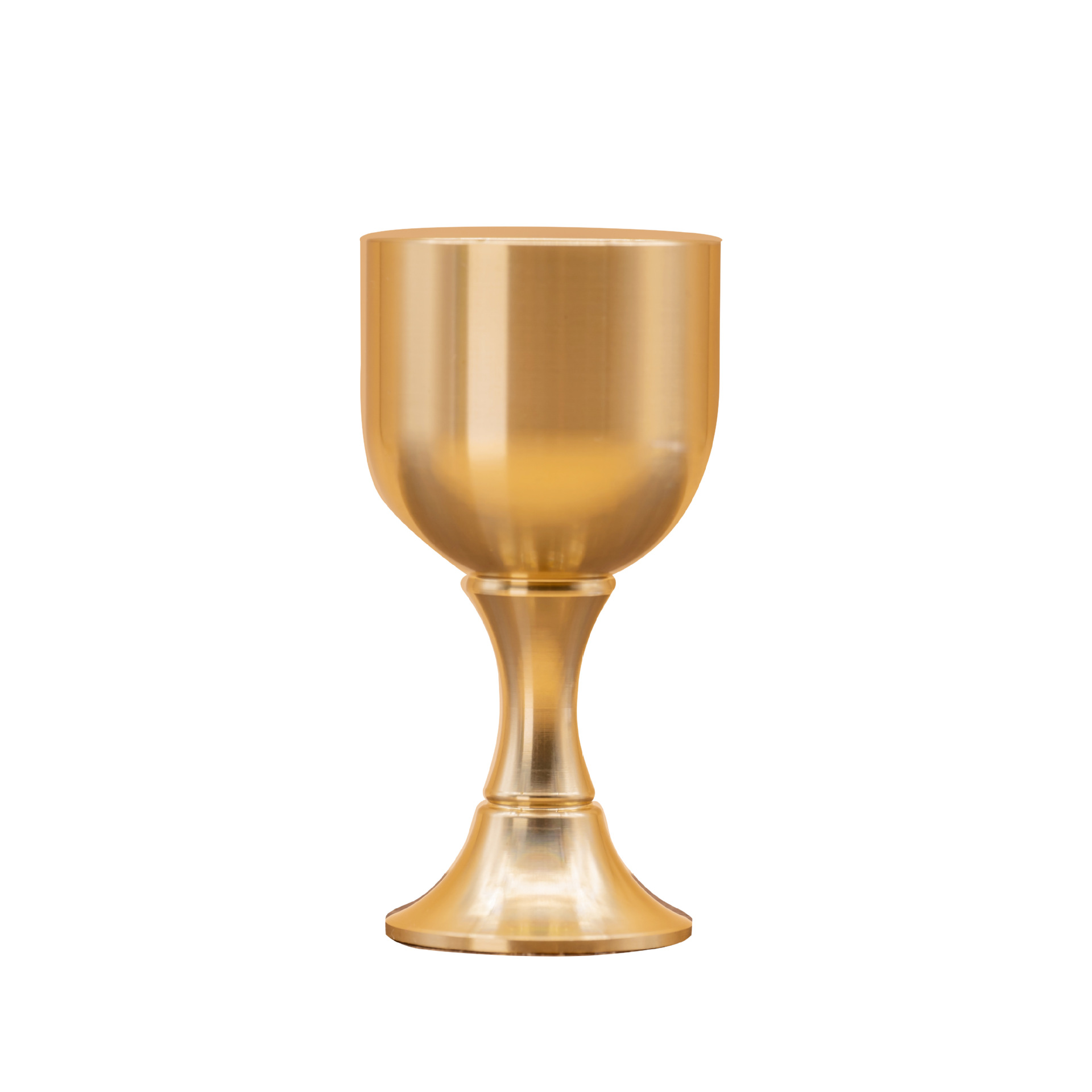 Brass Copper Wine Glass Pure Copper Goblet Small Wine Glass for God of Wealth Guan Gong Cup Buddha Water Cup Ornaments