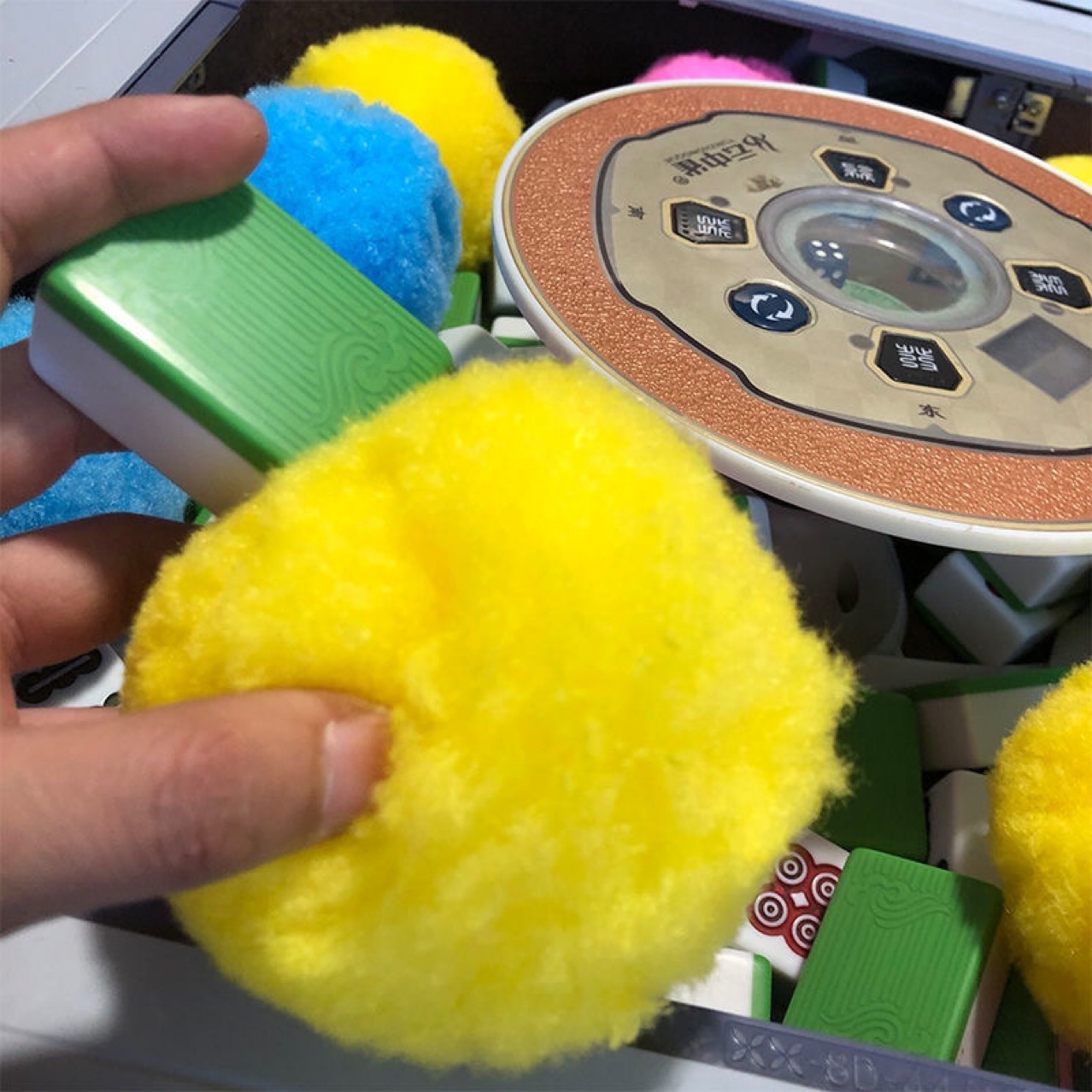 Mahjong machine cleaning ball automatic upgrade silent cotton ball mute moisture removal artifact mahjong hall special cleaning ball