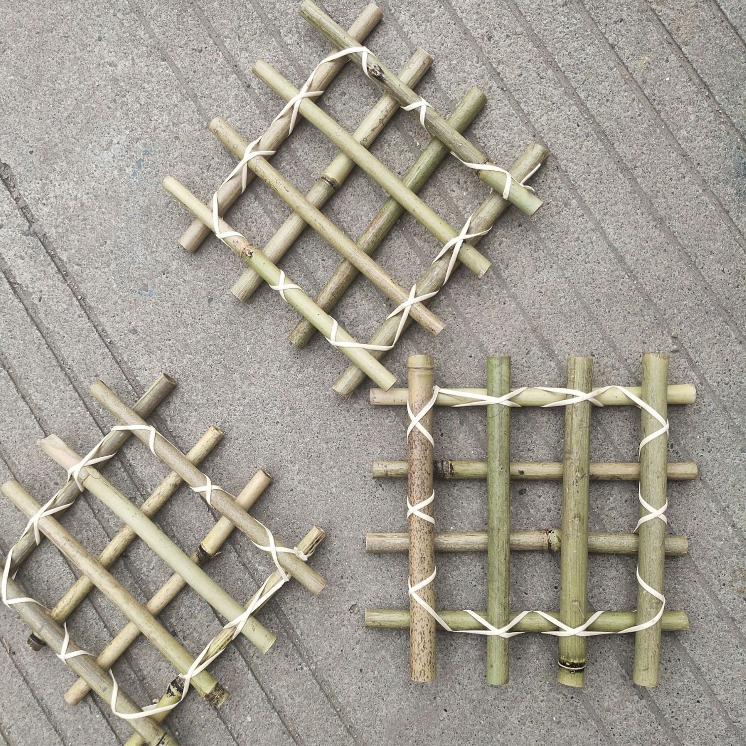 Бамбуковые изделия 15*15 первичные цветные бамбуковые ряды с бонсай декорации рукоделие