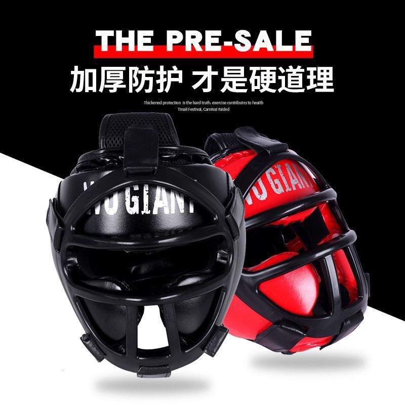Шлем для бокса для взрослых и детей, практическая защита головы, маска для муай тай