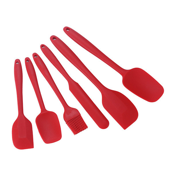 Silicone Kitchen Utensils 6-piece scraper oil brush barbecue all-inclusive silicone kitchen supplies 6-Piece Baking Tools set